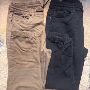 Zoo York Black and Tan Pants